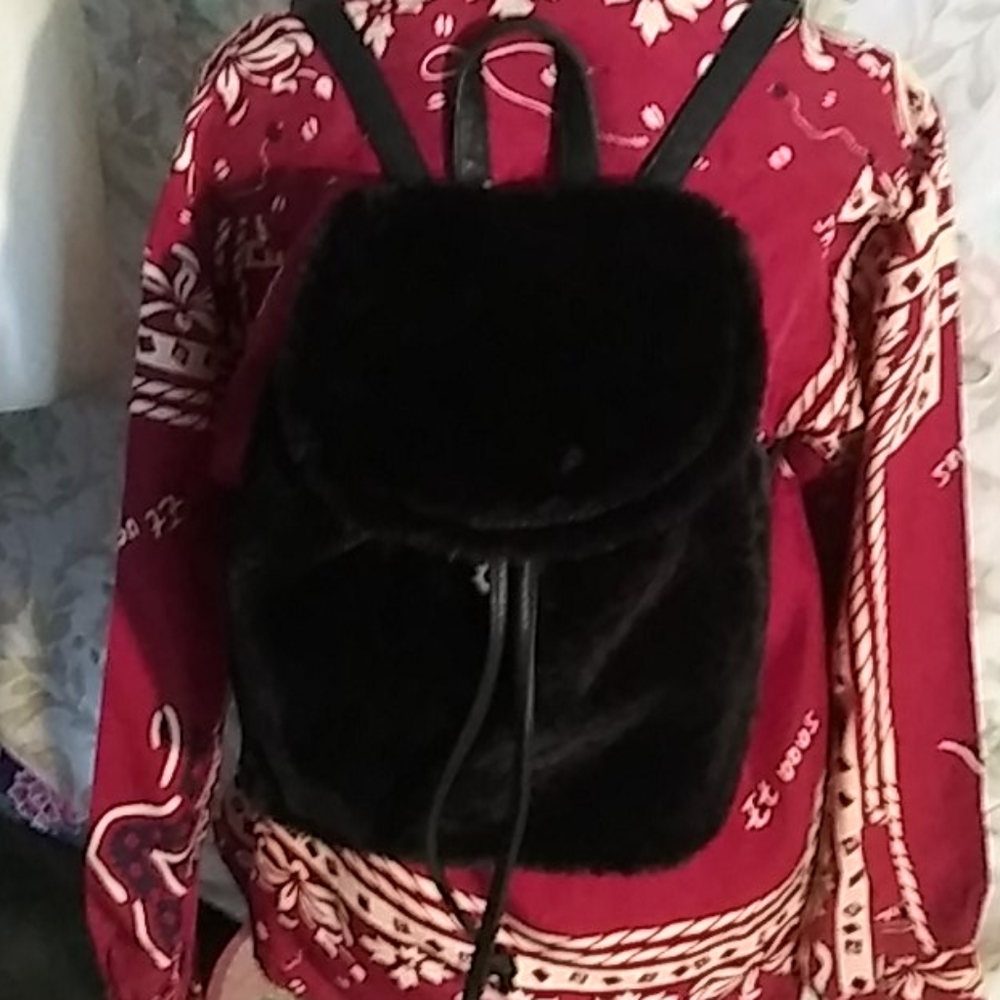COPY - Furry Plush Backpack NWT